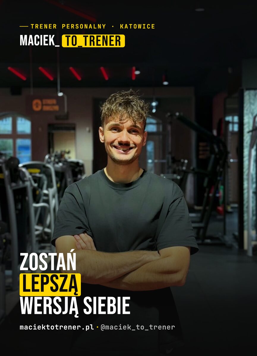 Ulotka A6 maciek_to_trener — strona przednia